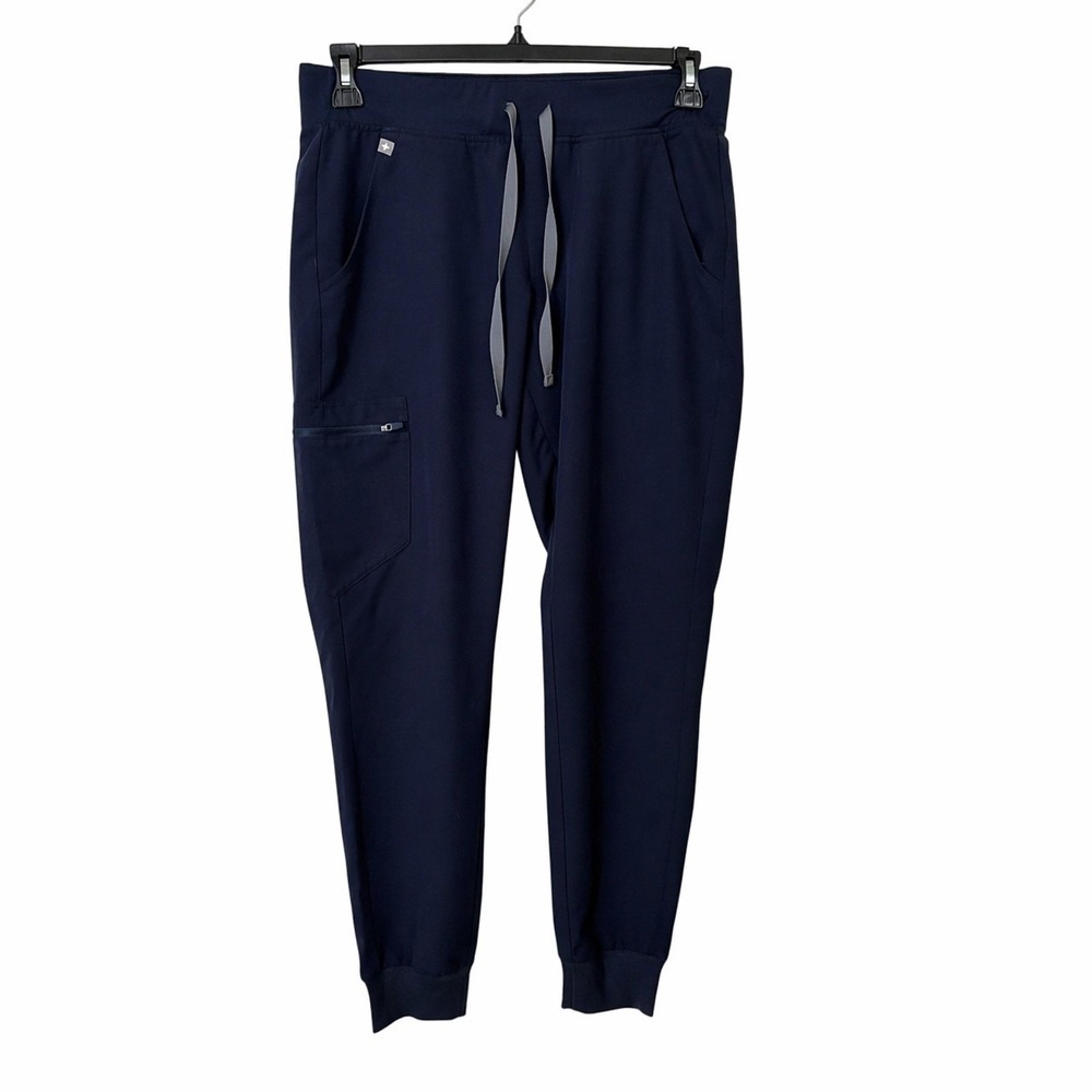 FIGS Womens Medium Zamora Jogger Scrub Pants Navy Blue W18SW2005 PO 2278